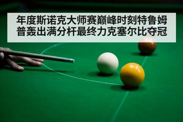 年度斯诺克大师赛巅峰时刻特鲁姆普轰出满分杆最终力克塞尔比夺冠